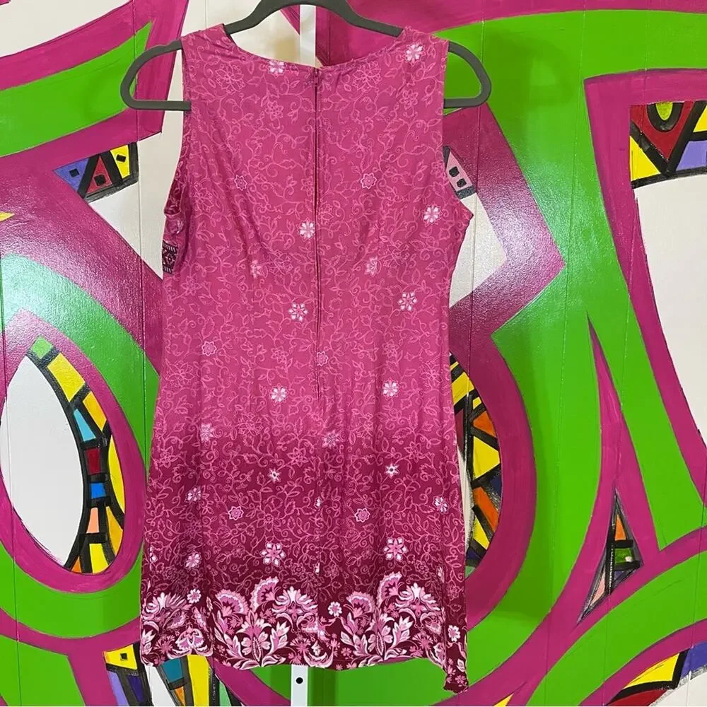 Basic Editions, Pink Floral Dress Girls size 14. In excellent condition!